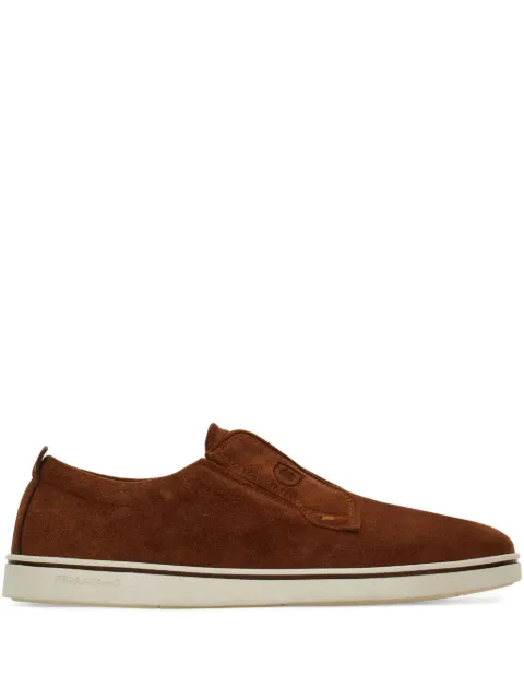 Ferragamo derby slip-on shoes Brown 784327