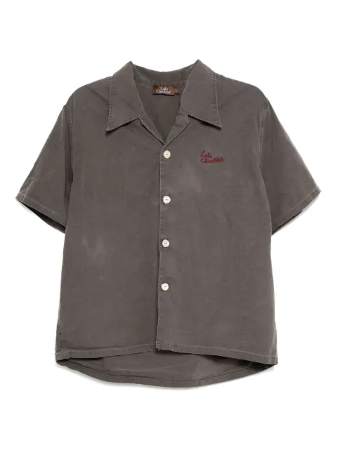 Stain Shade logo-embroidered shirt Grey 254
