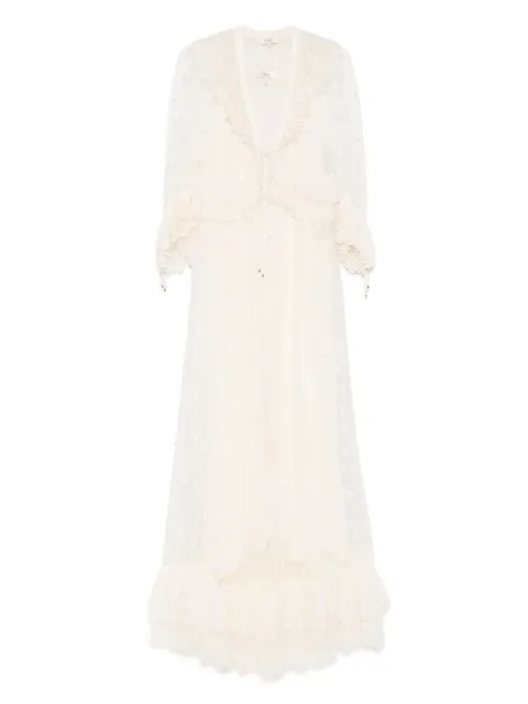 Chloé floral-embroidered maxi dress White CH25URO46099