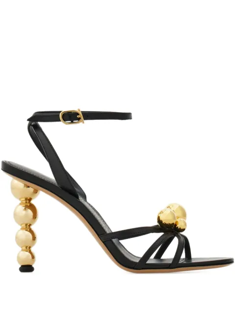 Ferragamo spherical heel sandals Black 784907