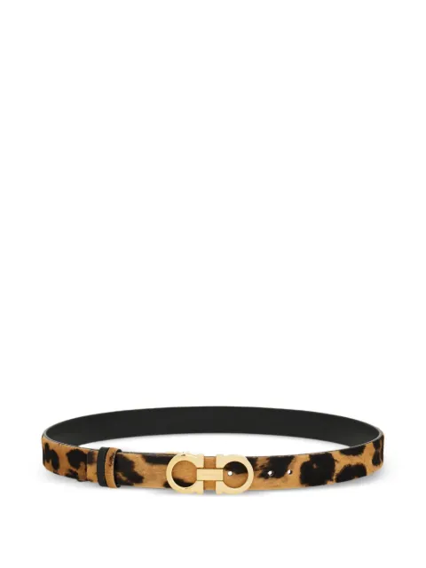 Ferragamo adjustable Gancini belt Neutrals 786264