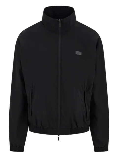 Ferragamo logo-patch bomber jacket Black 785026