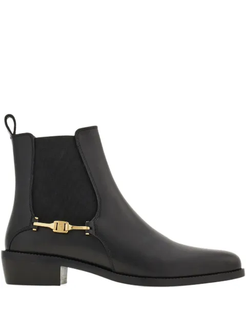 Ferragamo embellished chelsea boots Black 784888