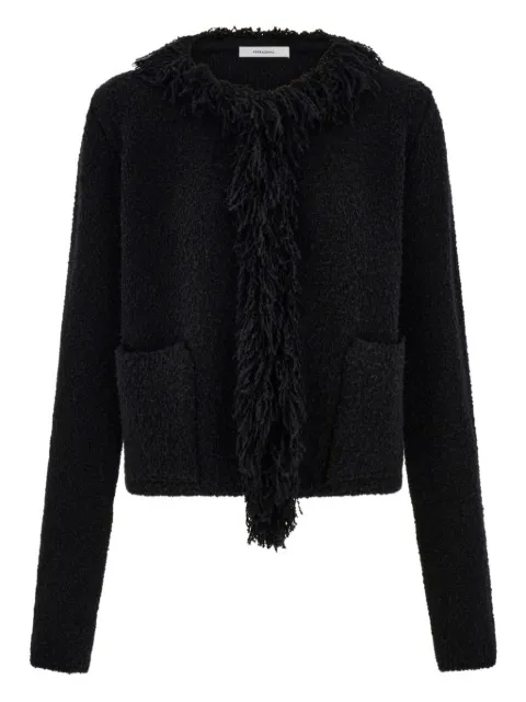 Ferragamo fringed cardigan Black 785510