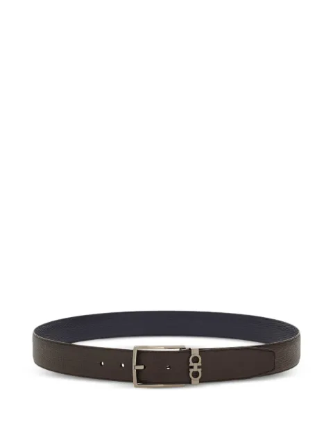 Ferragamo reversible and adjustable Gancini belt Brown 785999