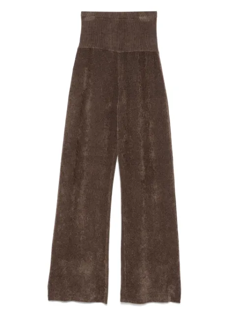 Aya Muse knitted trousers Brown AMSS2592