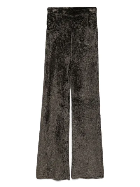 Aya Muse knitted trousers Green AMSS2545
