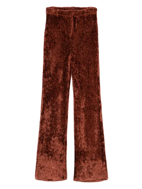 Aya Muse knitted trousers Brown AMSS2529