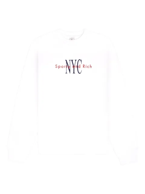 Sporty & Rich cotton sweatshirt White ST071624663WH01