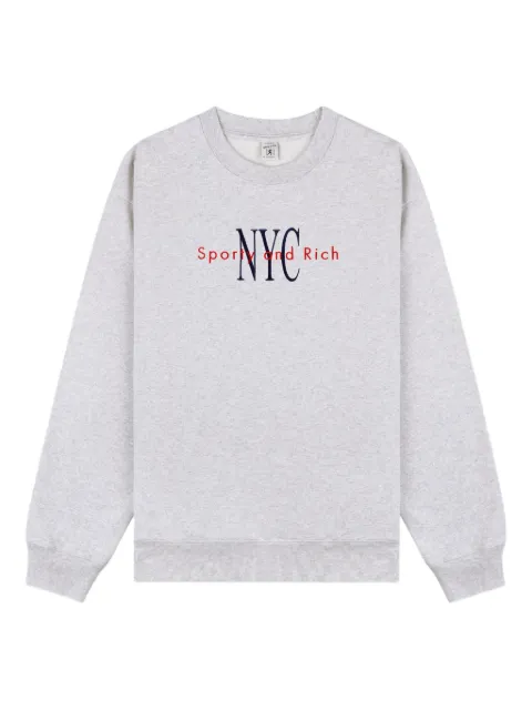 Sporty & Rich cotton sweatshirt Grey ST071624663GY03