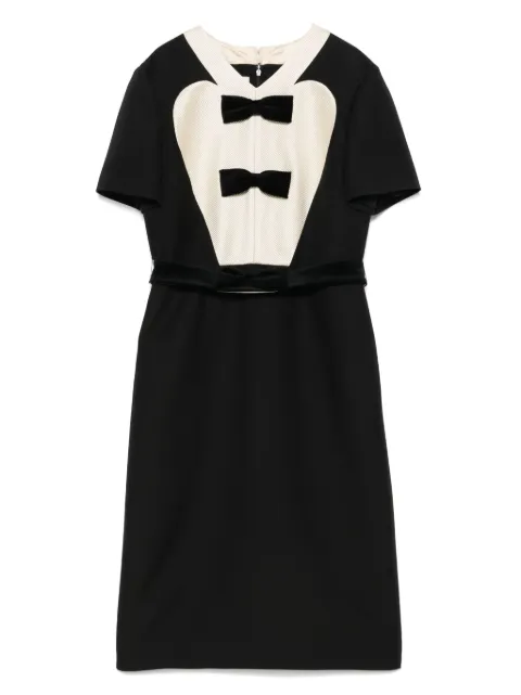 Valentino Garavani bow-detail midi dress Black BVADH11CF
