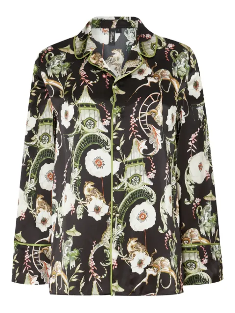 Temperley London Aphrodite pyjama top Black PPTL09