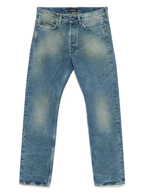 Salvatore Santoro logo-patch jeans Blue 48307U