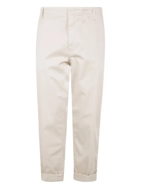 DONDUP cotton trousers White UP521GS0096UPTD
