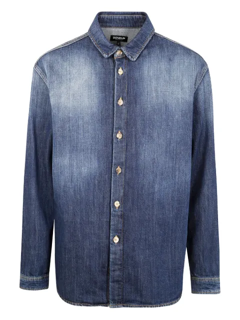 DONDUP cotton shirt Blue UC344DF0292UIZ9
