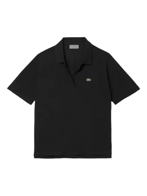 Lacoste logo-patch polo top Black PF1123