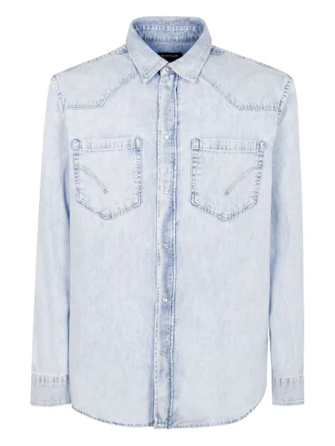 DONDUP cotton shirt Blue UC347RDF0272U