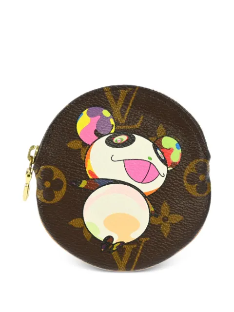 Louis Vuitton Pre-Owned x Takashi Murakami 2004 Monogram Panda coin wallet Brown 153882