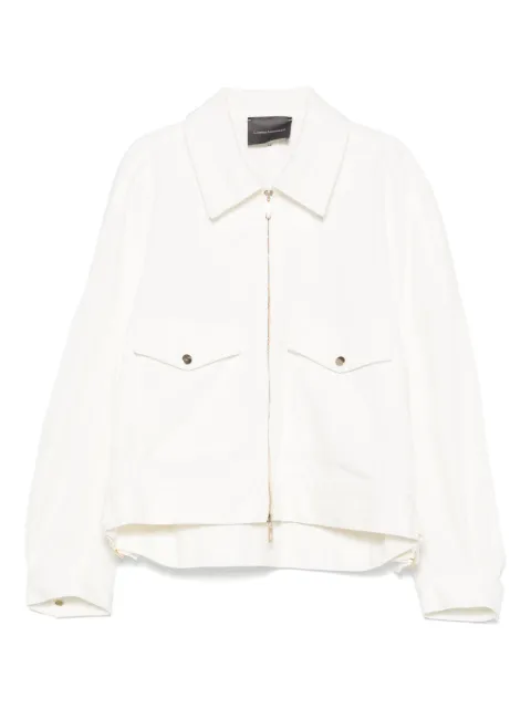 Lorena Antoniazzi zip-up jacket White E2540CP41A9695