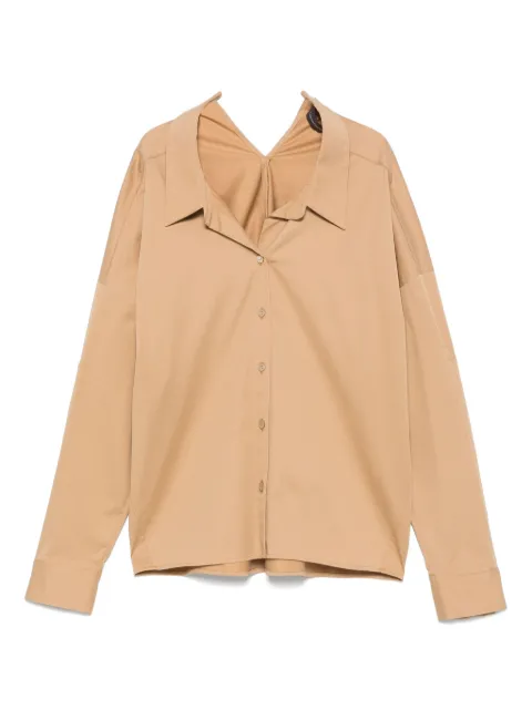 Lorena Antoniazzi twill shirt Brown E2541CA16A4818