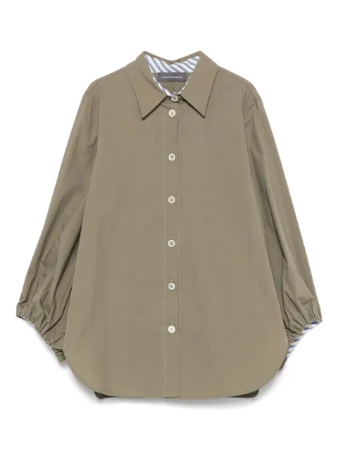 Lorena Antoniazzi cotton shirt Green E2543CA47A9716