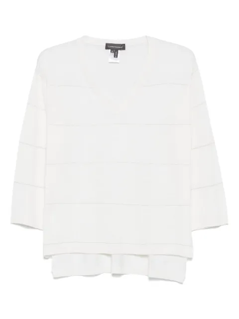 Lorena Antoniazzi striped top White E25111VM45A3061