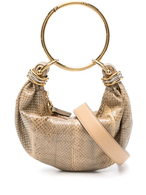Chloé Eyewear embellished watersnake shoulder bag Neutrals CH25US623P02