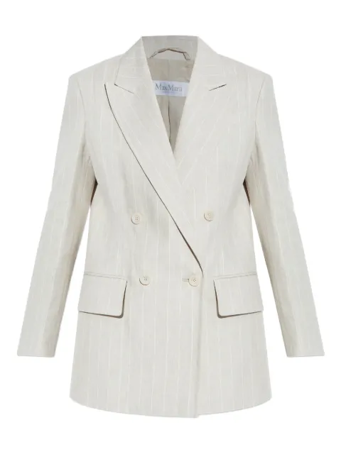 Max Mara Gerla pinstripe double-breasted blazer Neutrals 2511041022600