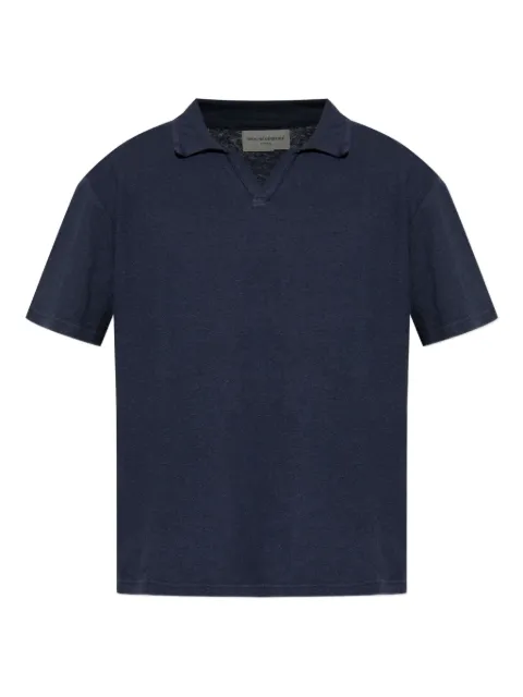 Officine Generale cotton polo shirt Blue S25MTEE207