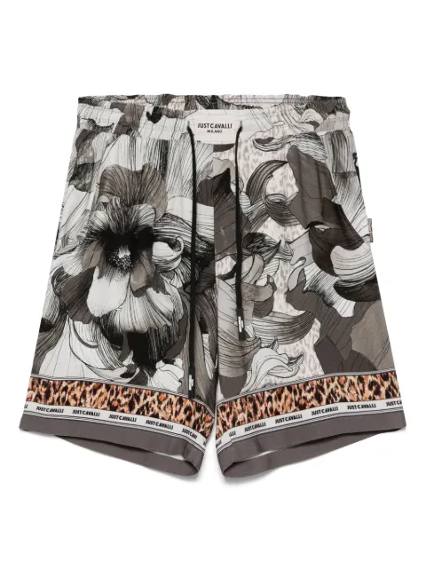 Just Cavalli floral-print shorts Grey 78OADY22CN503