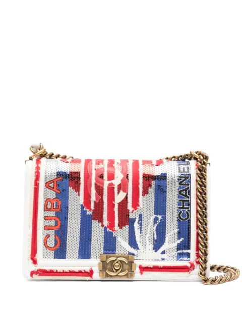 CHANEL Pre-Owned 2017 Boy Cuba shoulder bag White CHANELBOYCUBA
