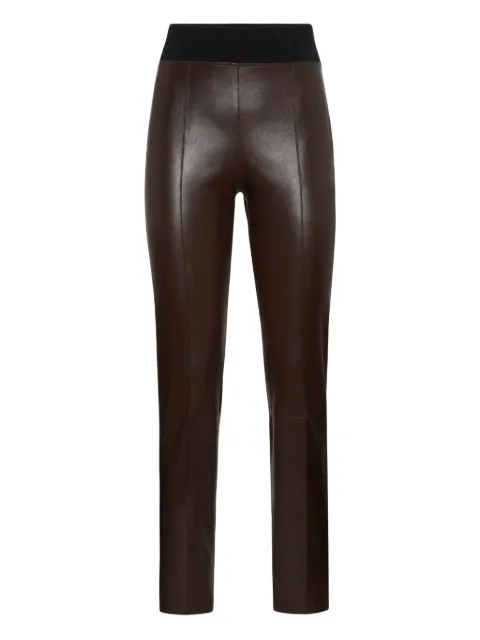 Brunello Cucinelli leather leggings Brown M0V32P8788C9100