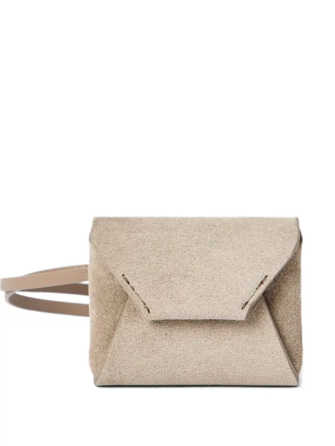 Brunello Cucinelli suede handbag charm Neutrals MWDLD2740C5859