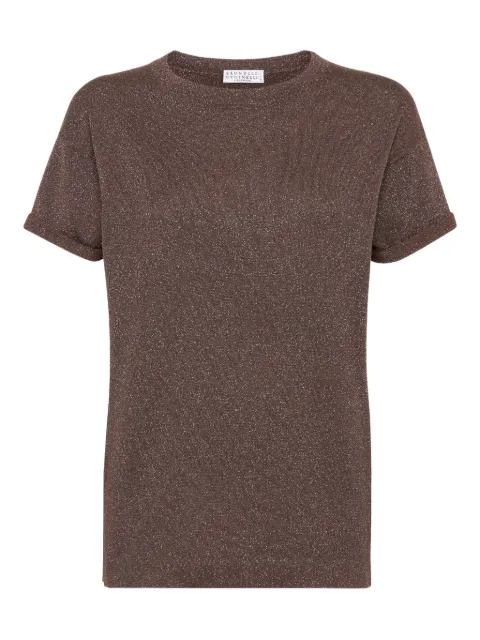 Brunello Cucinelli round-neck T-shirt Brown M41810000C4211