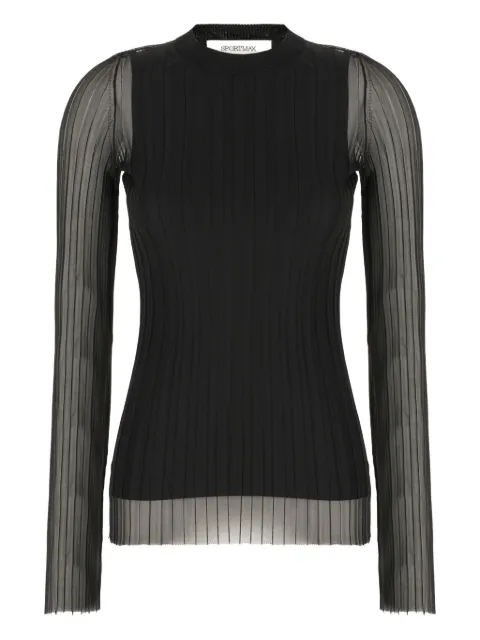 Sportmax long-sleeved top Black ACINO1234
