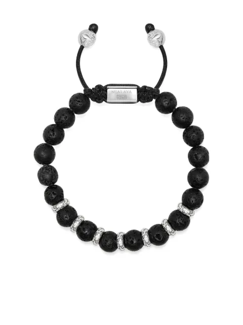 Nialaya Jewelry beaded bracelet Silver MBS8068