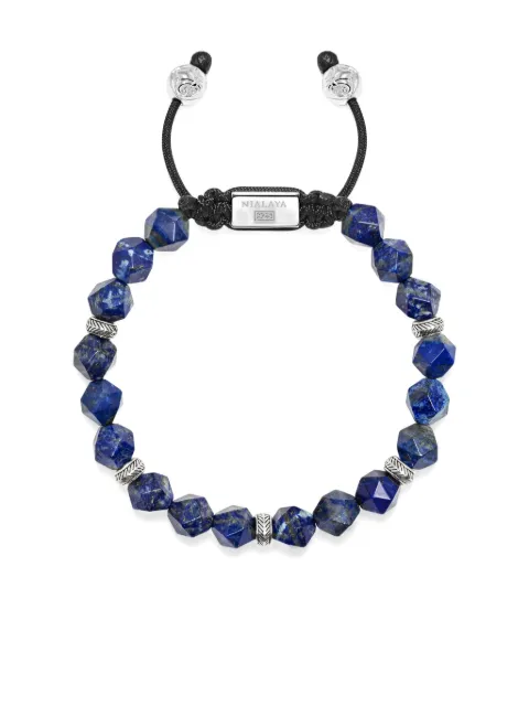 Nialaya Jewelry beaded bracelet Silver MBS7001
