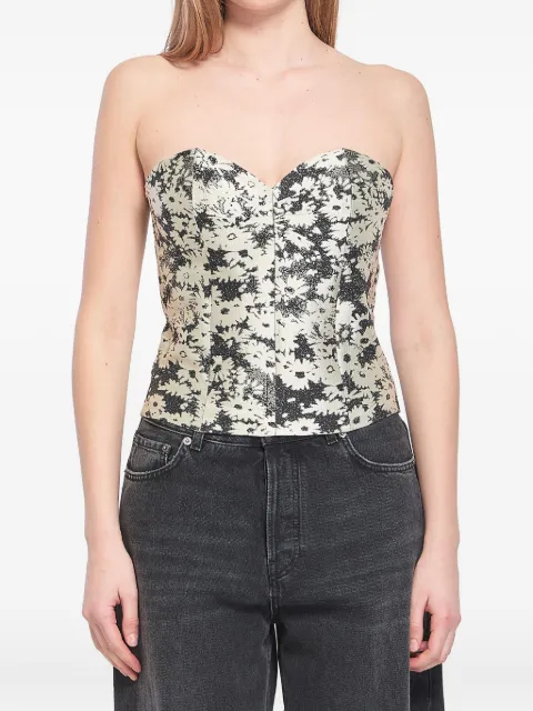 Stella McCartney floral-jacquard top White 20382