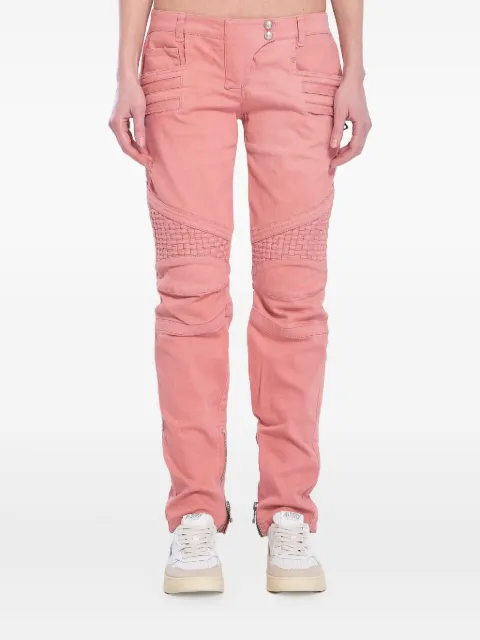 Balmain panelled jeans Pink 12394