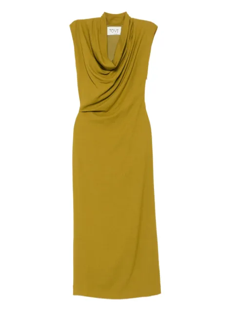 TOVE Babette maxi dress Green TVD184OCR