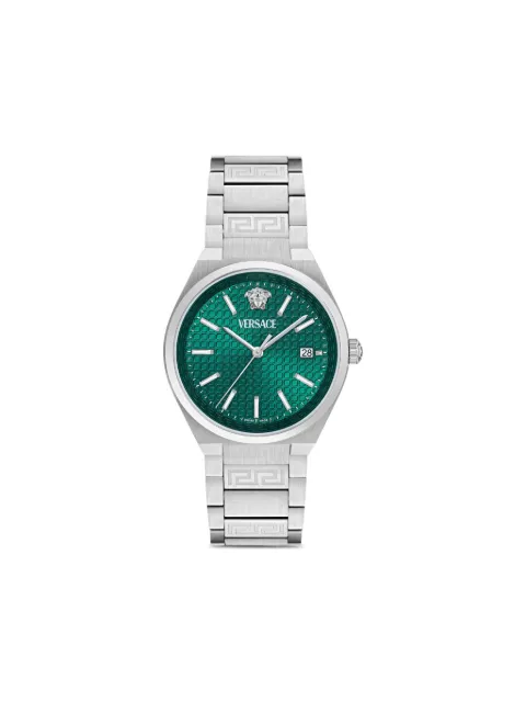 Versace Steel Greek Key 39mm Green VE0F00125