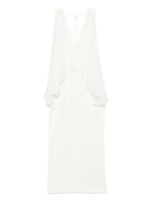 TOVE Galina maxi dress Neutrals TVD187WHT