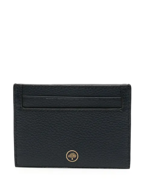 Mulberry Continental grained calf leather card holder Blue RL4644205U888