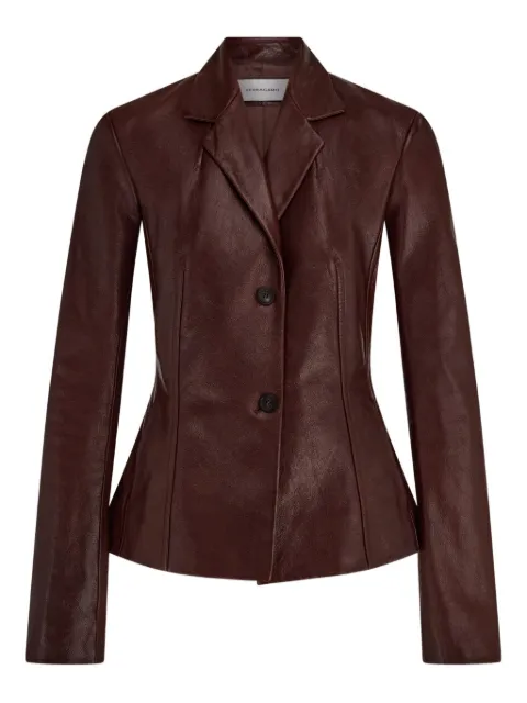 Ferragamo leather jacket Brown 785837