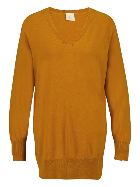 PAULA cashmere V-neck sweater Yellow 21CASHPAULA7