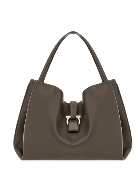 Ferragamo leather tote bag L Brown 785175