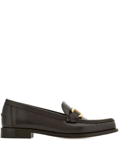 Ferragamo moccasins with Gancini ornament Brown 785542