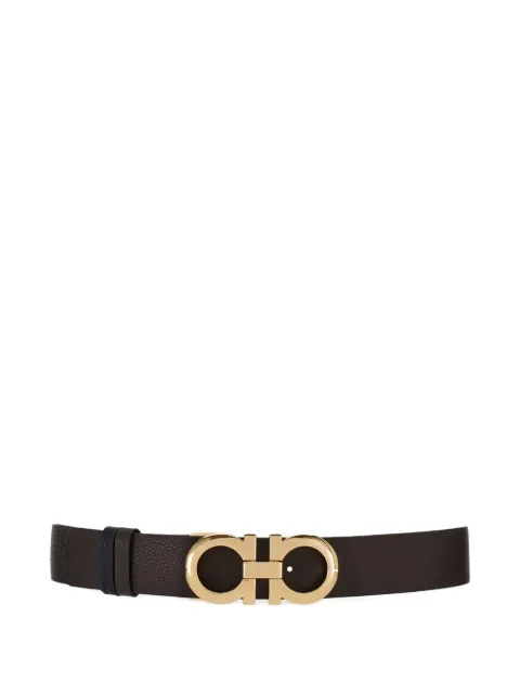 Ferragamo reversible and adjustable Gancini belt Brown 786248