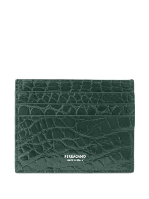 Ferragamo Gancini cardholder Green 787164