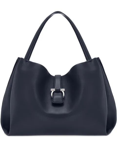 Ferragamo leather tote bag L Blue 785176